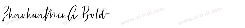 ZhaohuaMinA Bold字体转换